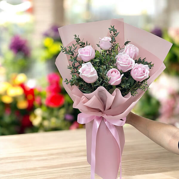 ช่อดอกไม้  “Pink Rose Flower Bouquet” ช่อดอกไม้  “Pink Rose Flower Bouquet”