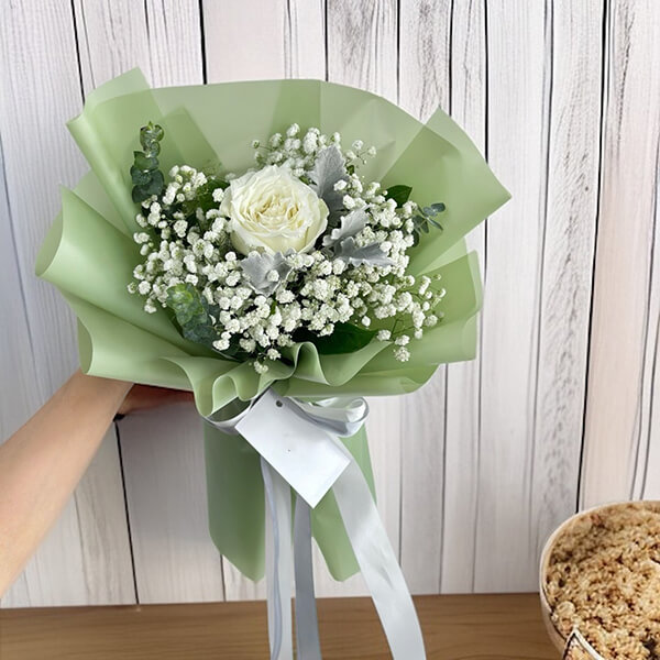 ช่อดอกไม้สด - ช่อดอกไม้ดอกเดี่ยว "ดอกเดียวก็พิเศษ"