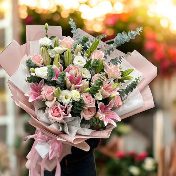 ช่อดอกไม้หรูขนาดใหญ่พิเศษ สำหรับวันครบรอบ