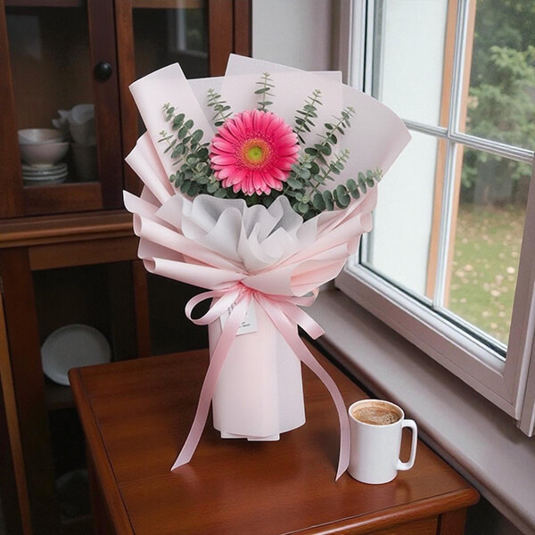 ช่อดอกไม้  Sweet Pink Gerberas