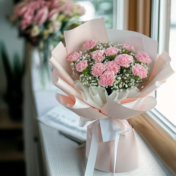 ช่อดอกไม้ Velvet Pink Serenity Bouquet