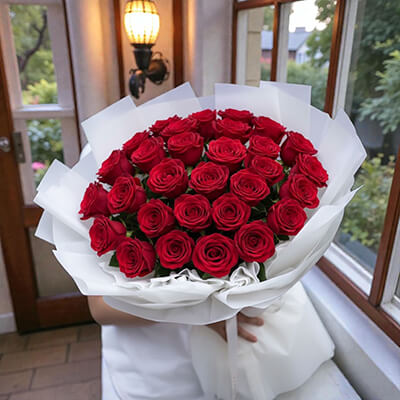 ช่อดอกไม้วาเลนไทน์ ดอกไม้วาเลนไทน์ SFV-092