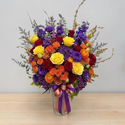 แจกันดอกไม้ Colorful Joy Vase Arrangement