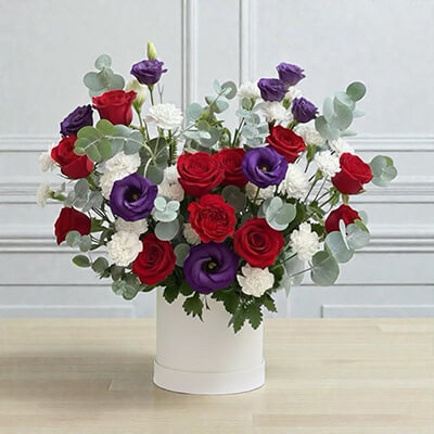 กล่องดอกไม้ โทนสีสดใส Moonlifgt Romance Flower Box